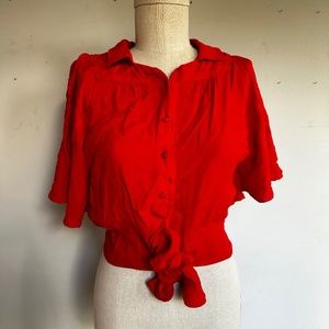 Red Code x Mode Gibson Girl top | size S